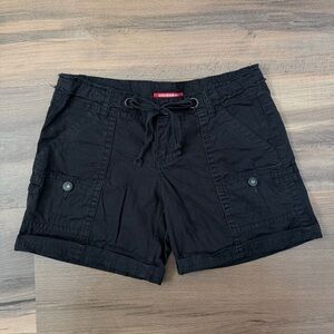 Unionbay Black Cargo Shorts - Drawstring Tie - Size 3